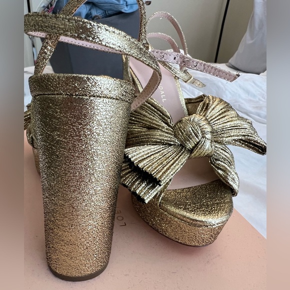 Loeffler Randall Natalia Pleated Platform Sandals - Picture 6 of 6